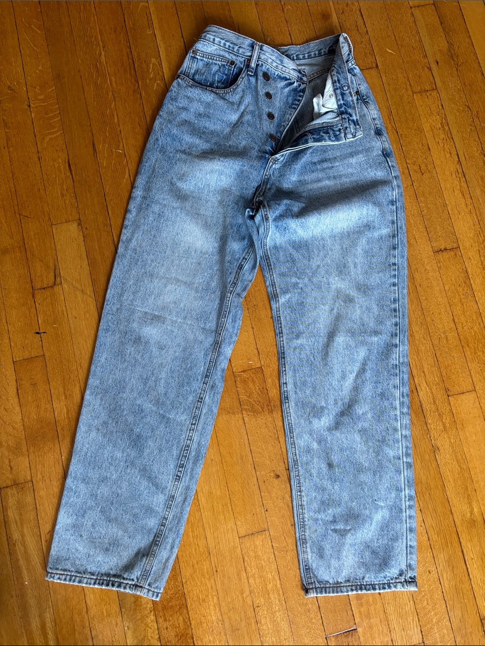 Fashion Nova Light Blue Relaxed Jeans